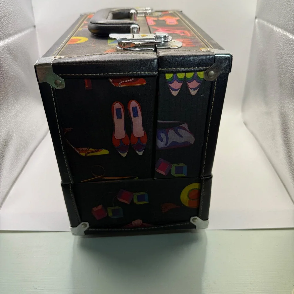 Caboodles Makeup Train Case Organizer Cosmetic Bag‎ Handbag Fashion Heels Purses